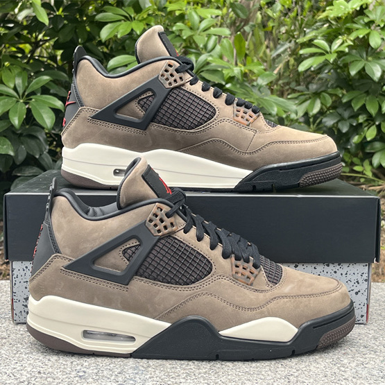 Travis Scott x Air Jordan 4 Retro Brown TS Sneakers    AJ4-766302 - DesignerGu