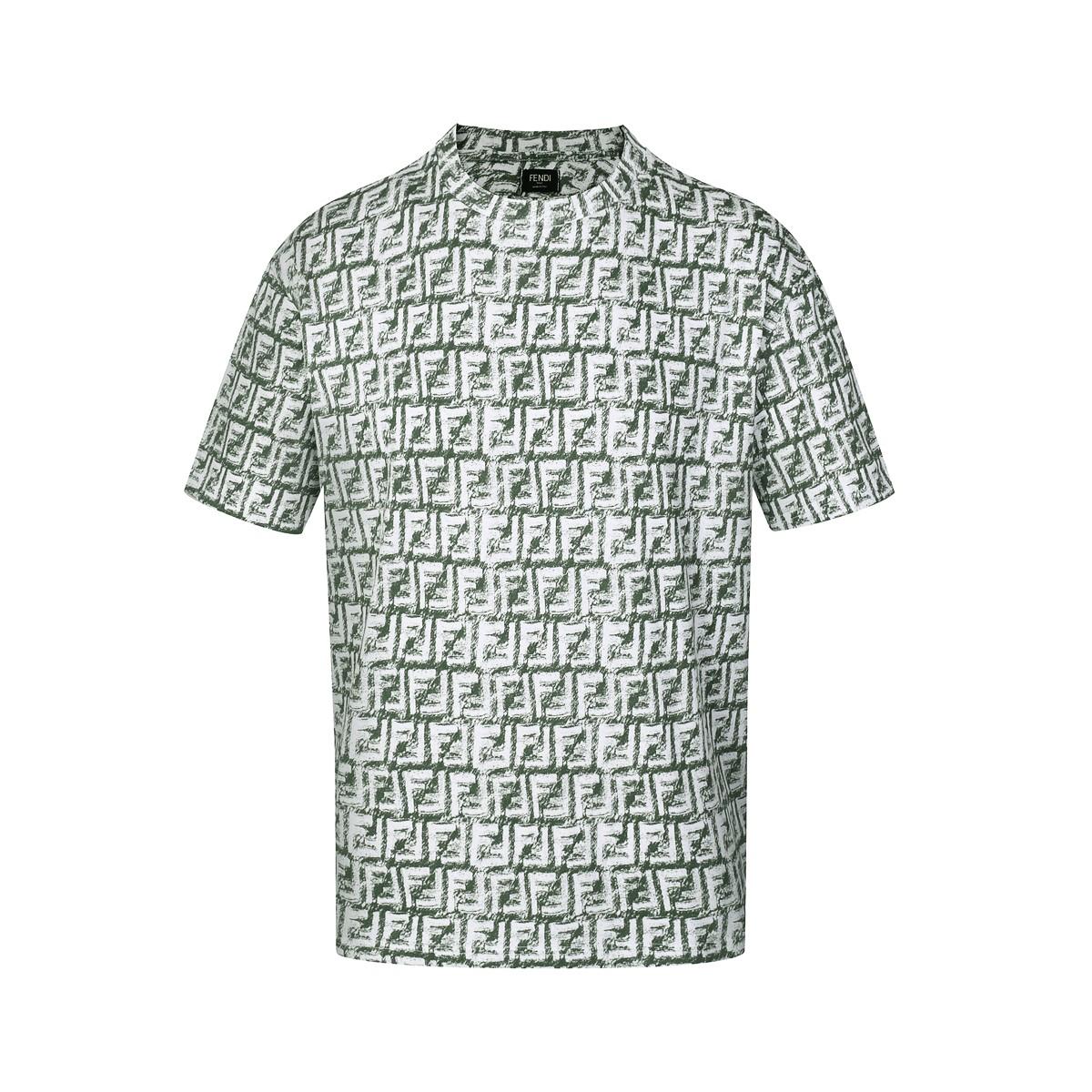 Fendi FF Motif Crewneck T-Shirt - DesignerGu