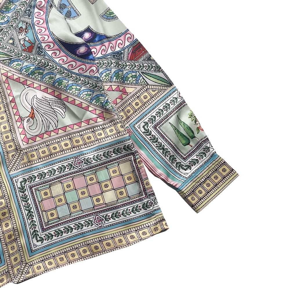 Casablanca Green Print Shirt - DesignerGu