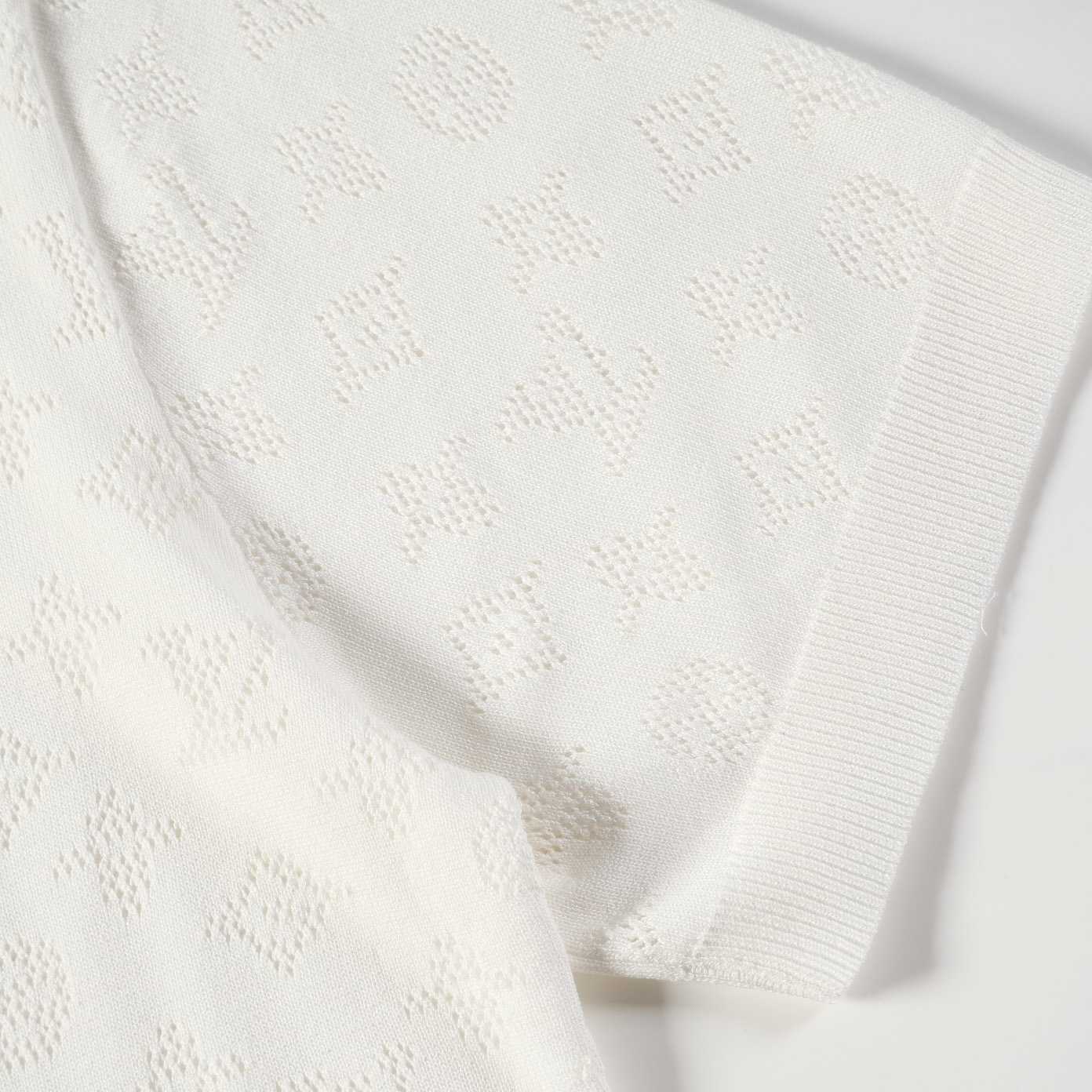 Louis Vuitton Monogram Pointelle Short-Sleeved Cotton Polo  1AFPYH - DesignerGu