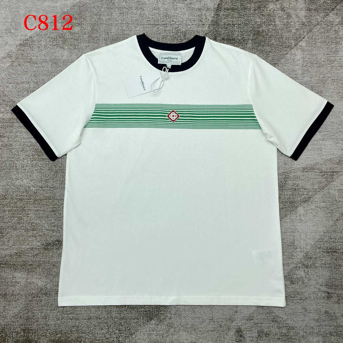 Casablanca Gradient Stripe T-shirt   C812 - DesignerGu