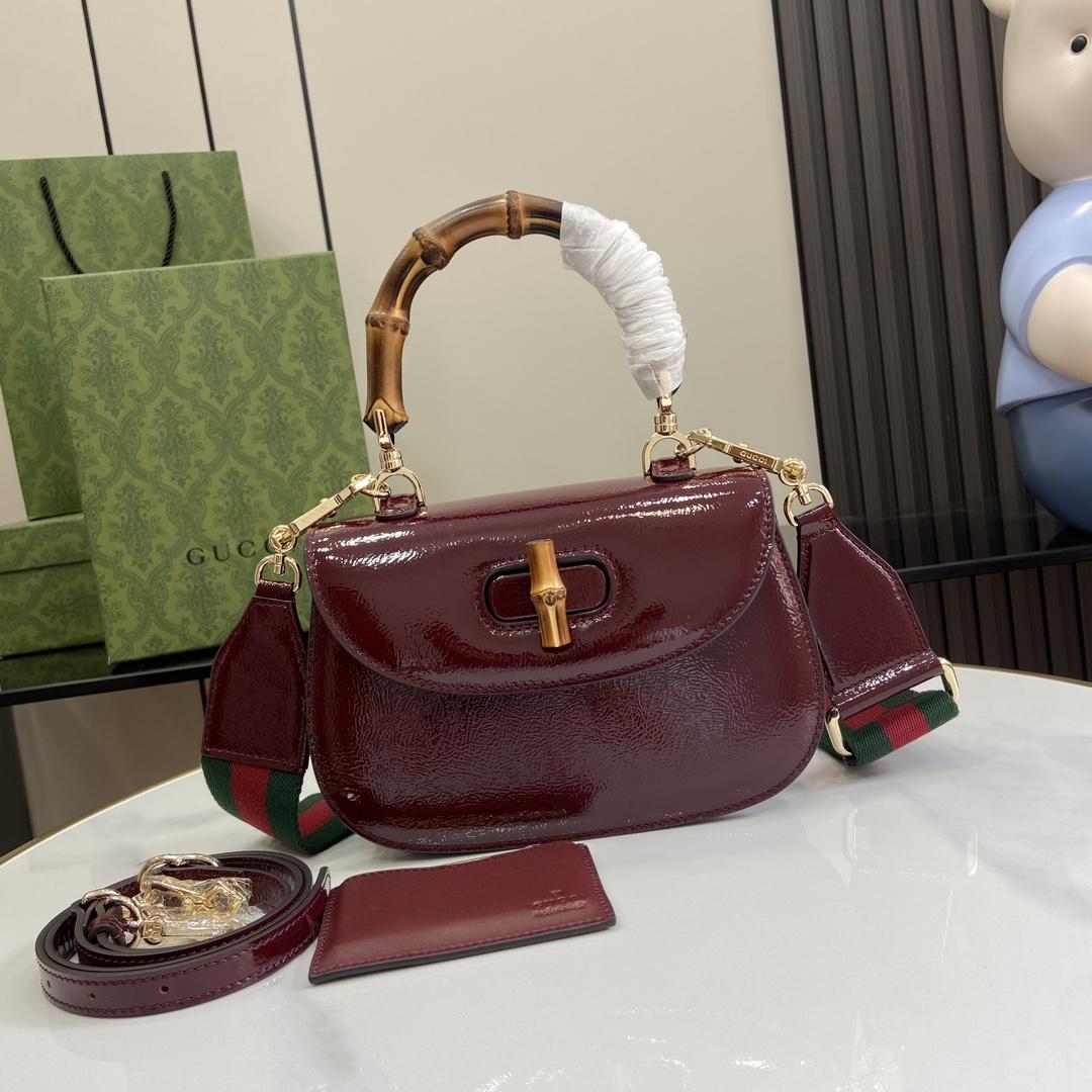 Gucci Bamboo 1947 Small Top Handle Bag   - DesignerGu