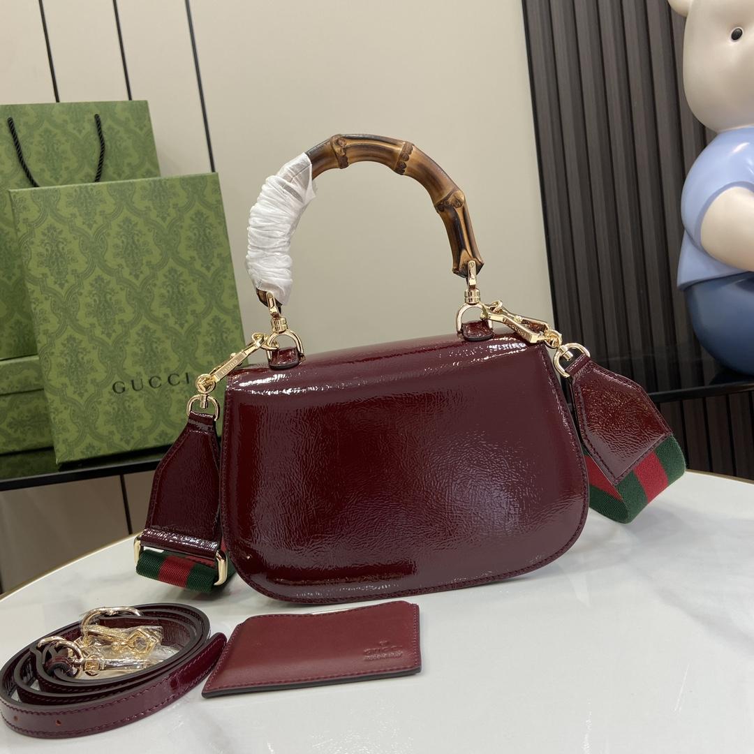 Gucci Bamboo 1947 Small Top Handle Bag   - DesignerGu