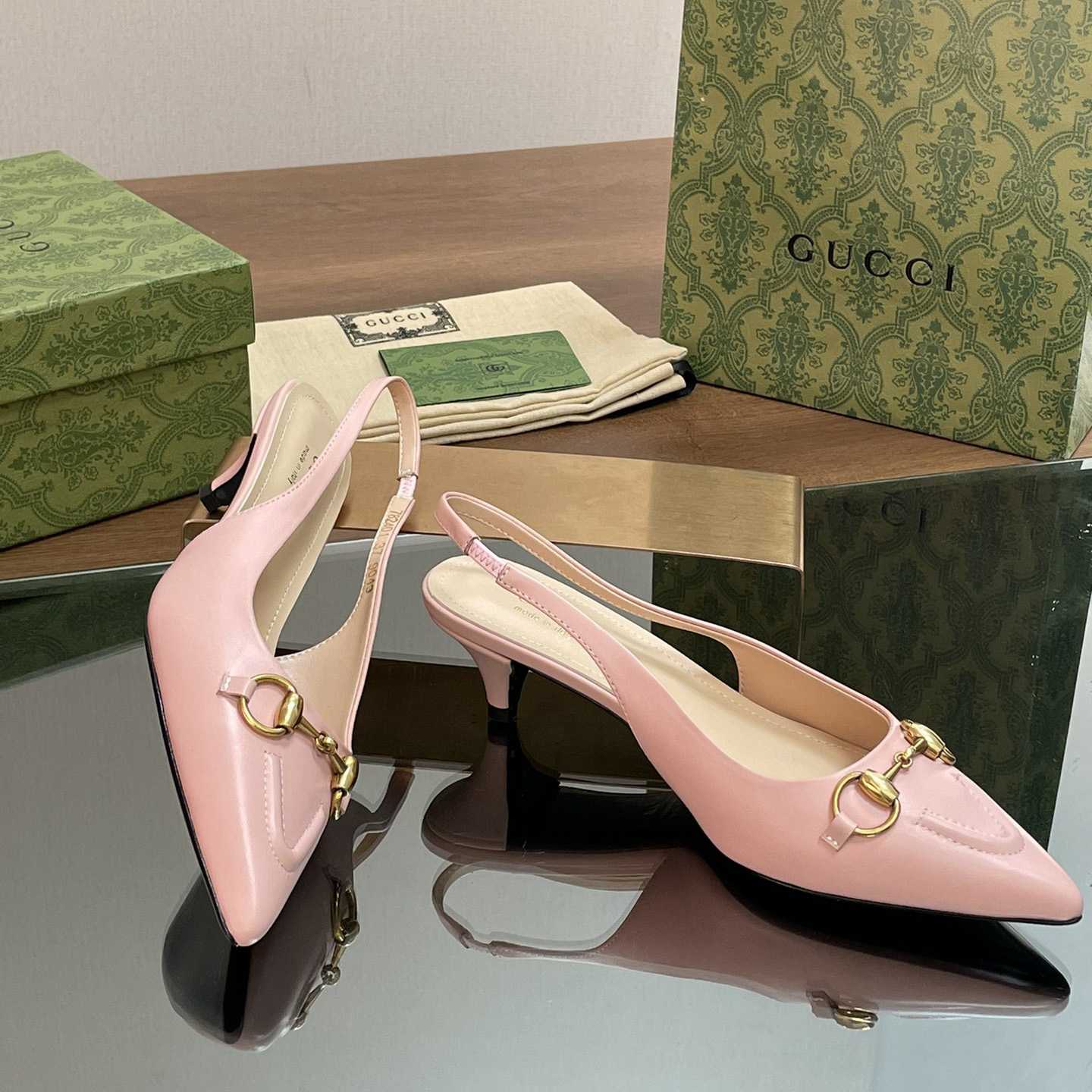 Gucci Women's Horsebit Slingback Pump - DesignerGu