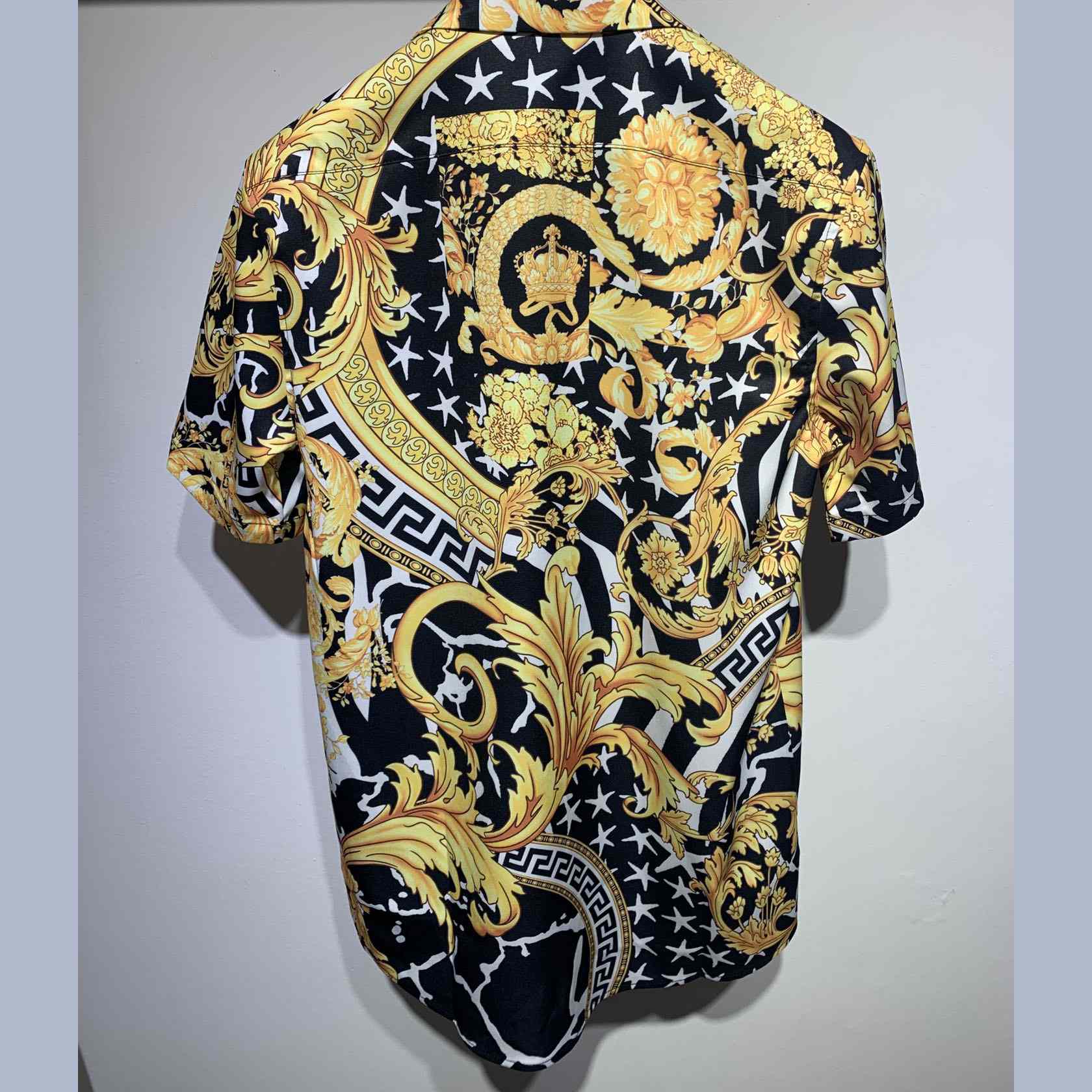 Versace Barocco Print Silk Shirt - DesignerGu