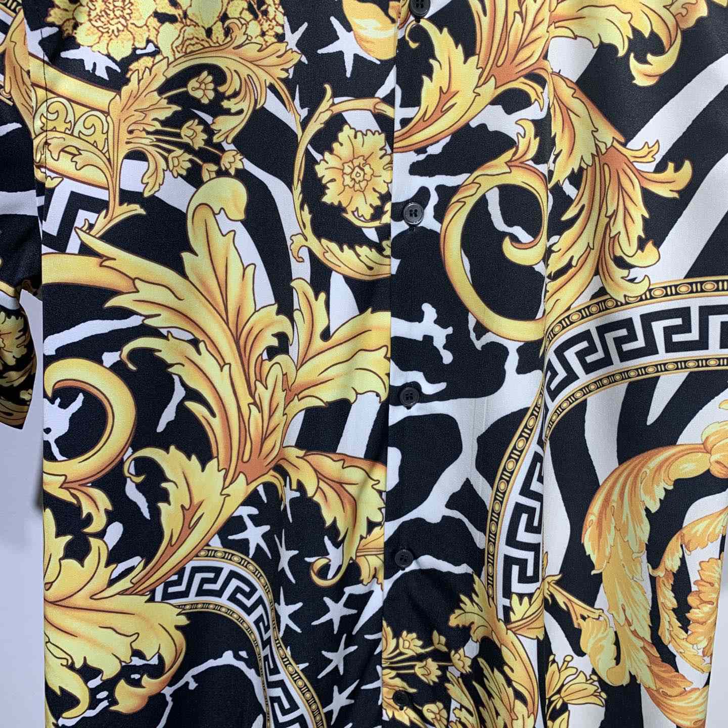 Versace Barocco Print Silk Shirt - DesignerGu