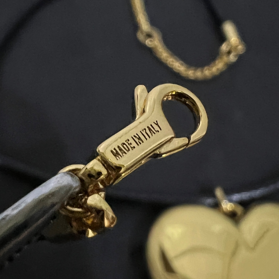 Celine CŒUR Triomphe Necklace In Brass With Gold Finish And Cotton - DesignerGu