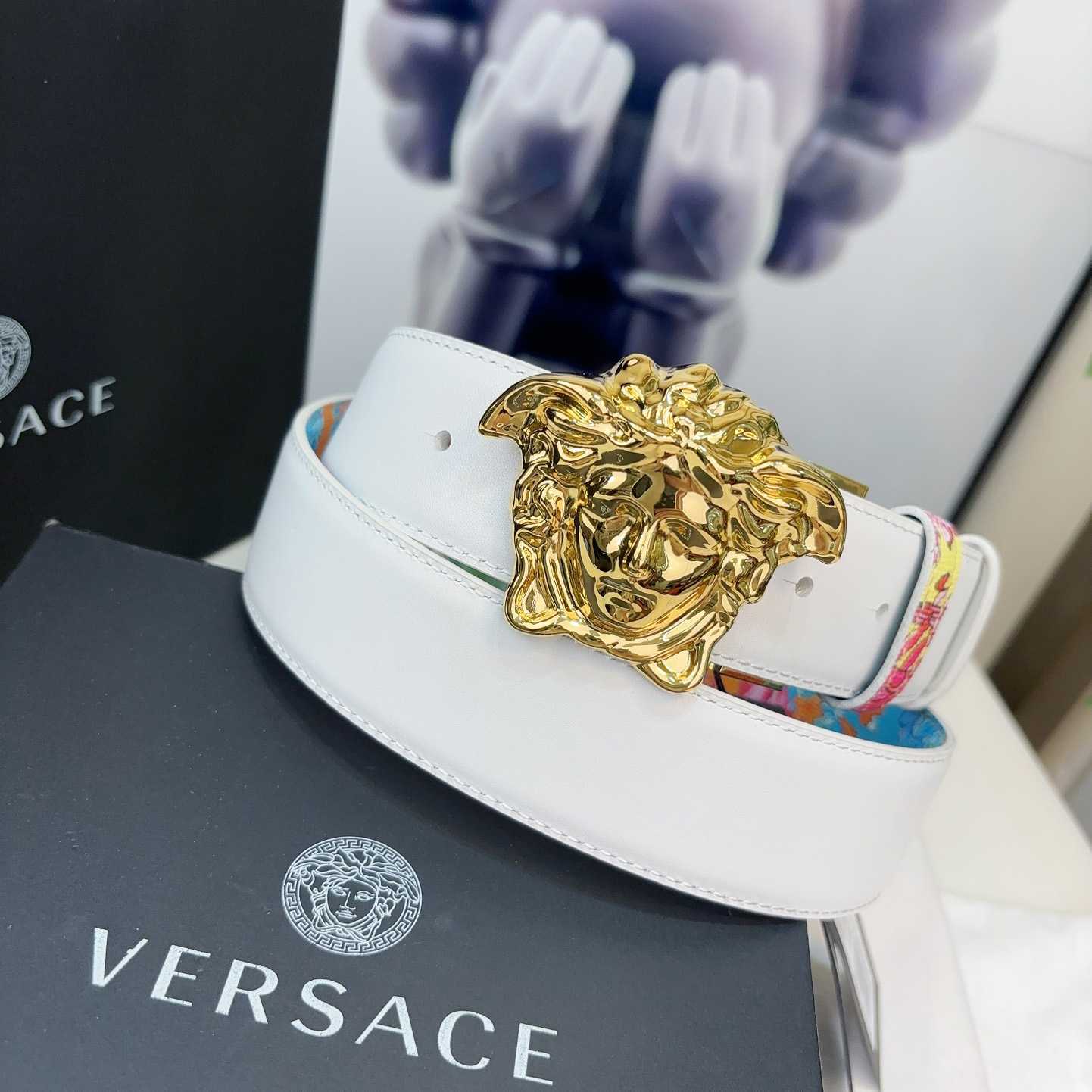 Versace Leather Waist Belt    40mm - DesignerGu