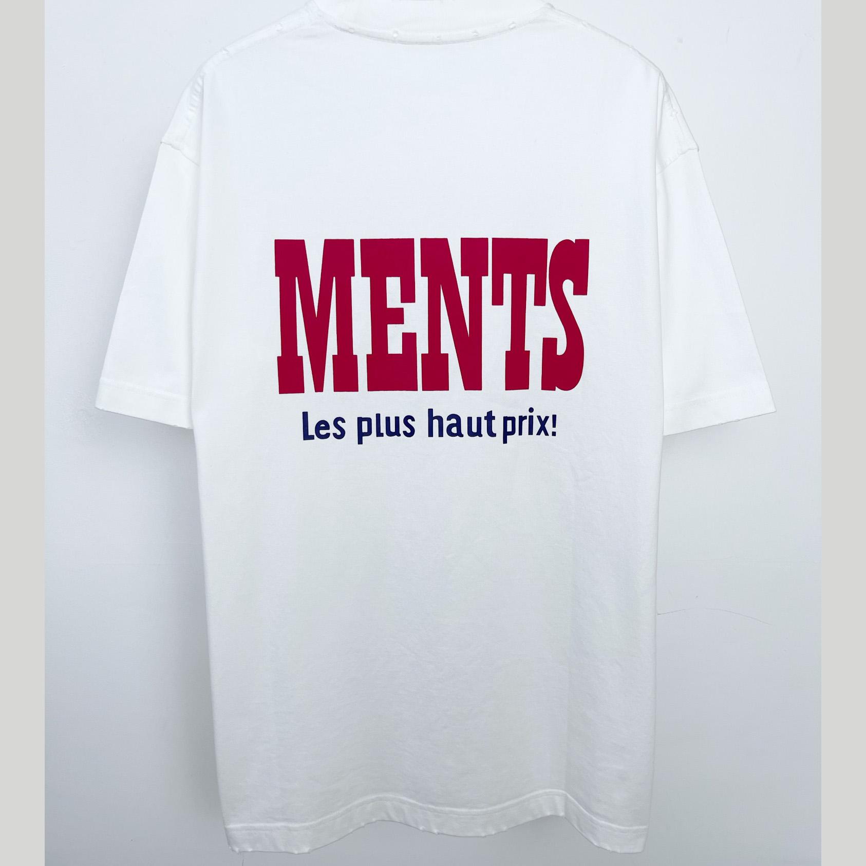 Vetements White 'La Haute Couture' T-Shirt - DesignerGu