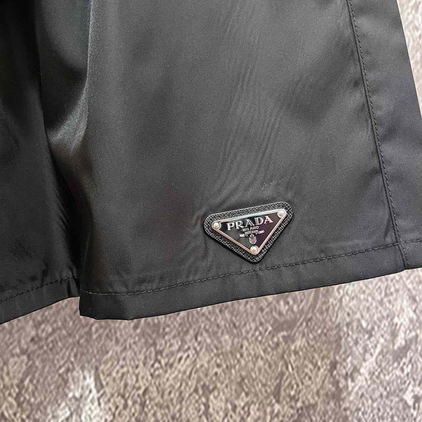 Prada Black Re-nylon Shorts - DesignerGu