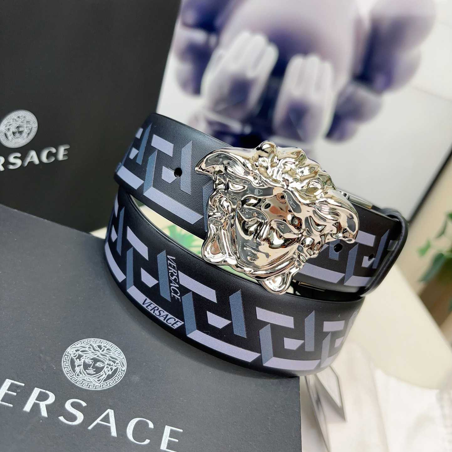 Versace Reversible Leather Belt    40mm - DesignerGu