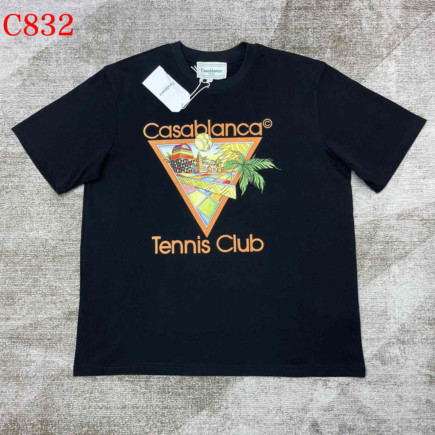 Casablanca Tennis Club T-shirt     C832 - DesignerGu