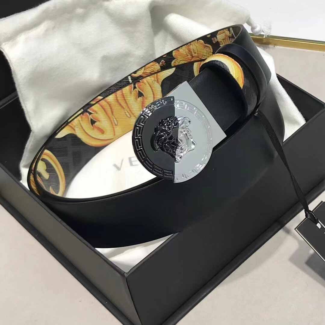 Versace Leather Belt   35mm - DesignerGu