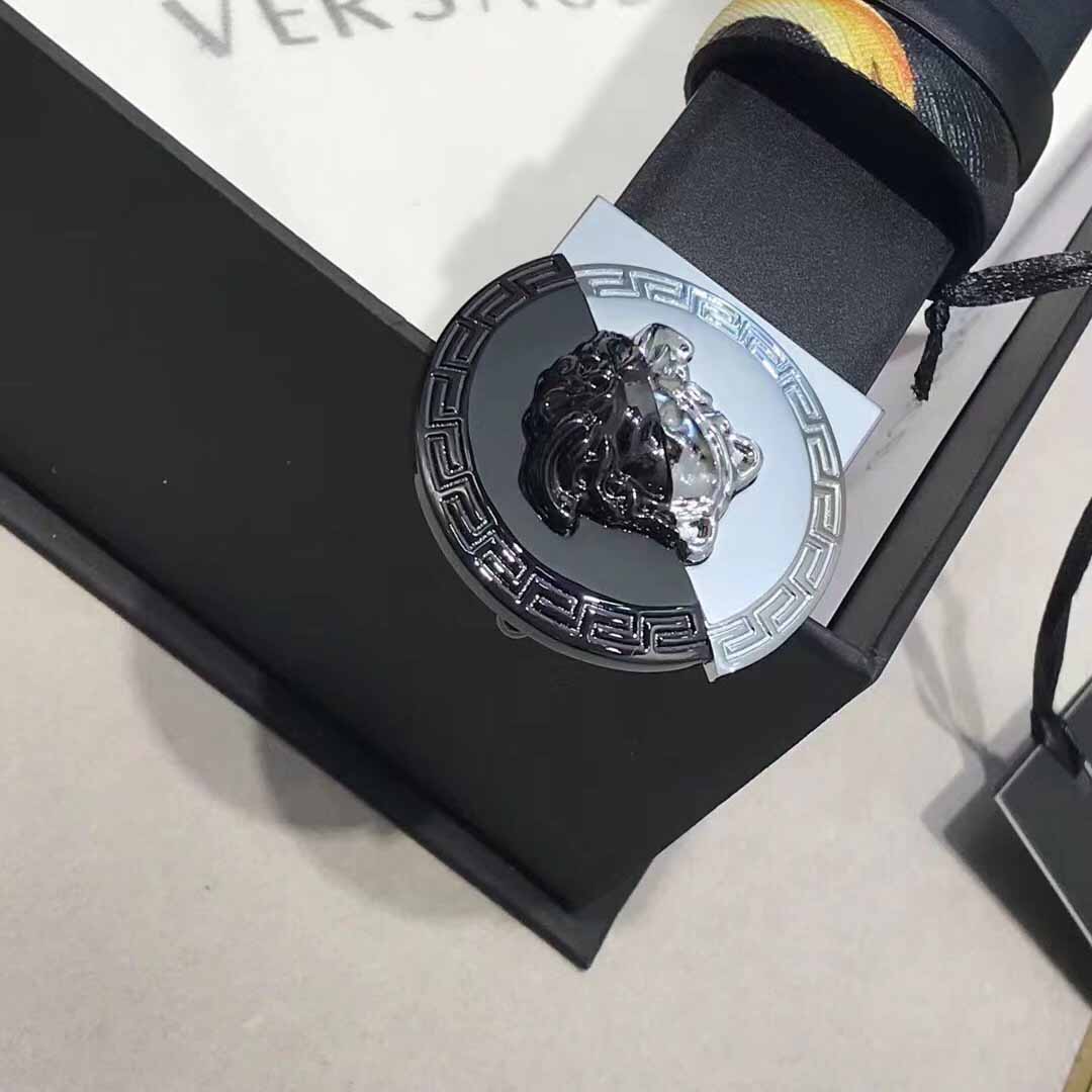 Versace Leather Belt   35mm - DesignerGu