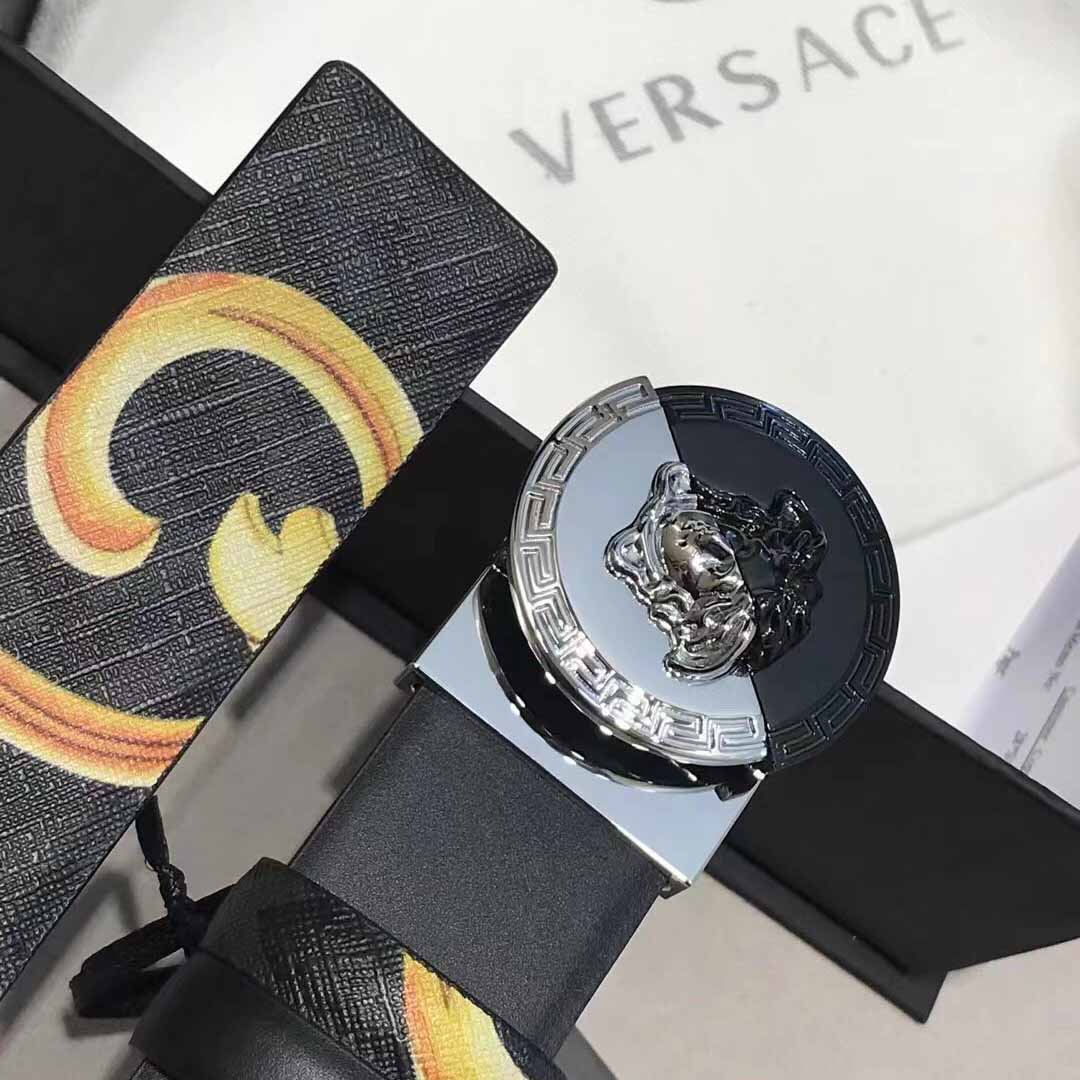 Versace Leather Belt   35mm - DesignerGu