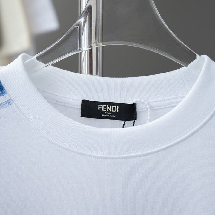 Fendi White Jersey T-shirt - DesignerGu