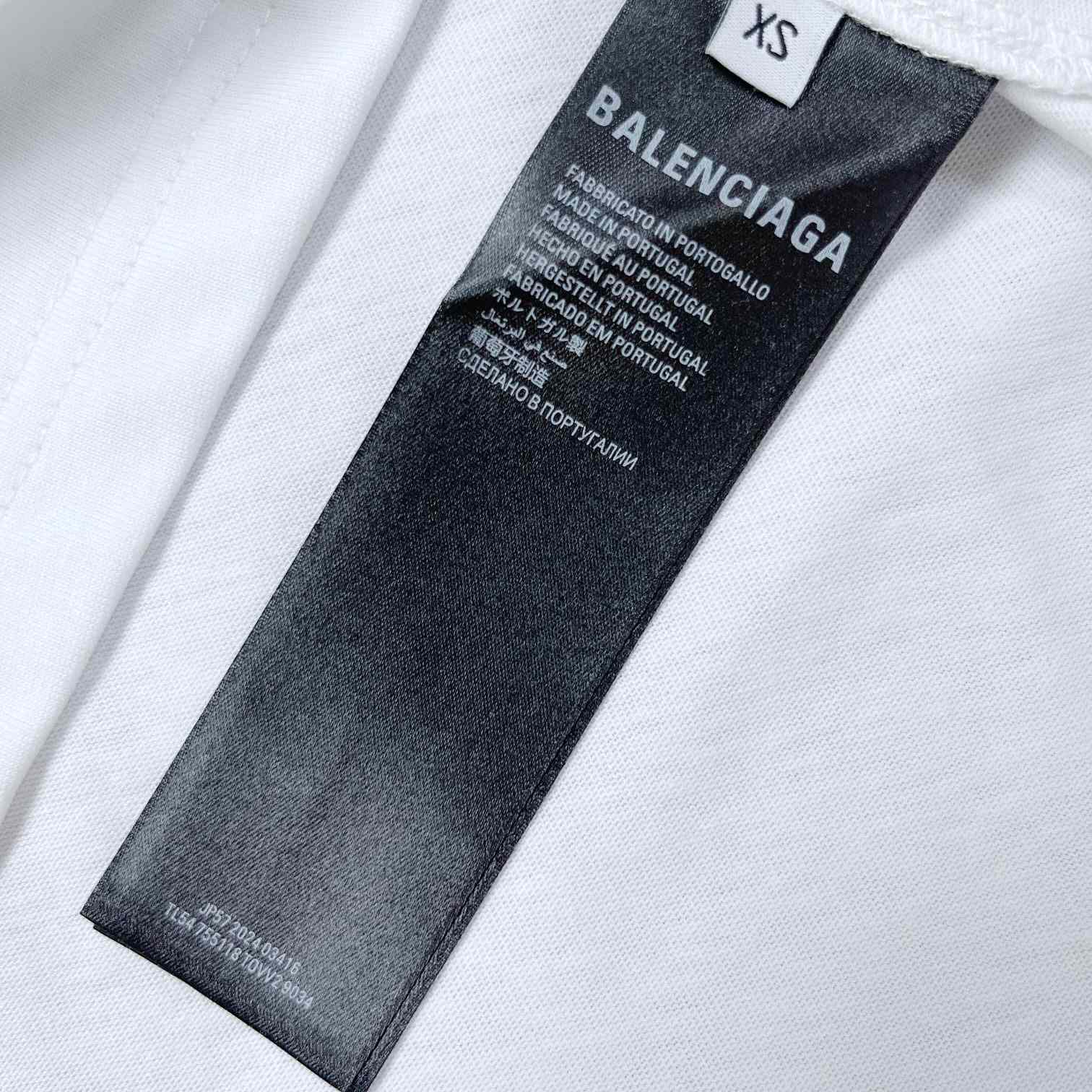 Balenciaga Wifi T-Shirt Oversized In White - DesignerGu