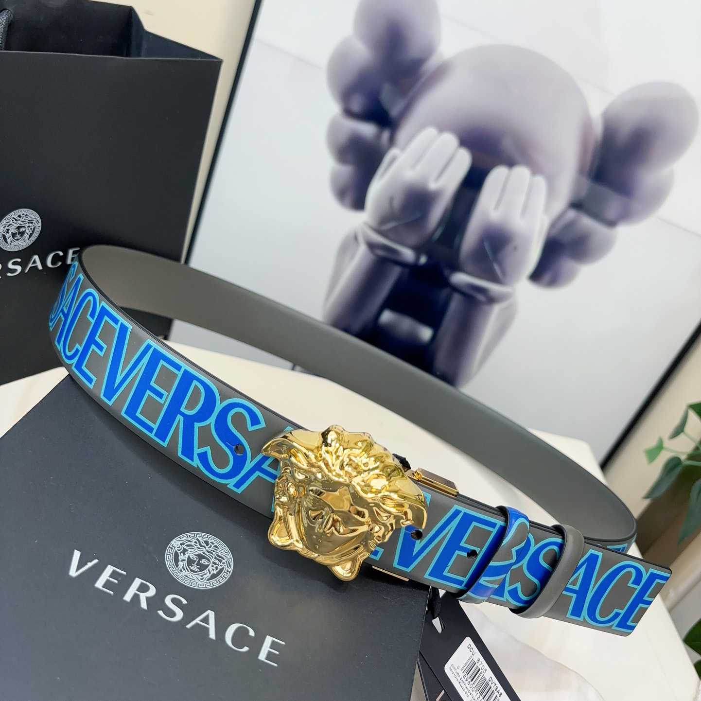 Versace Leather Belt   40mm - DesignerGu