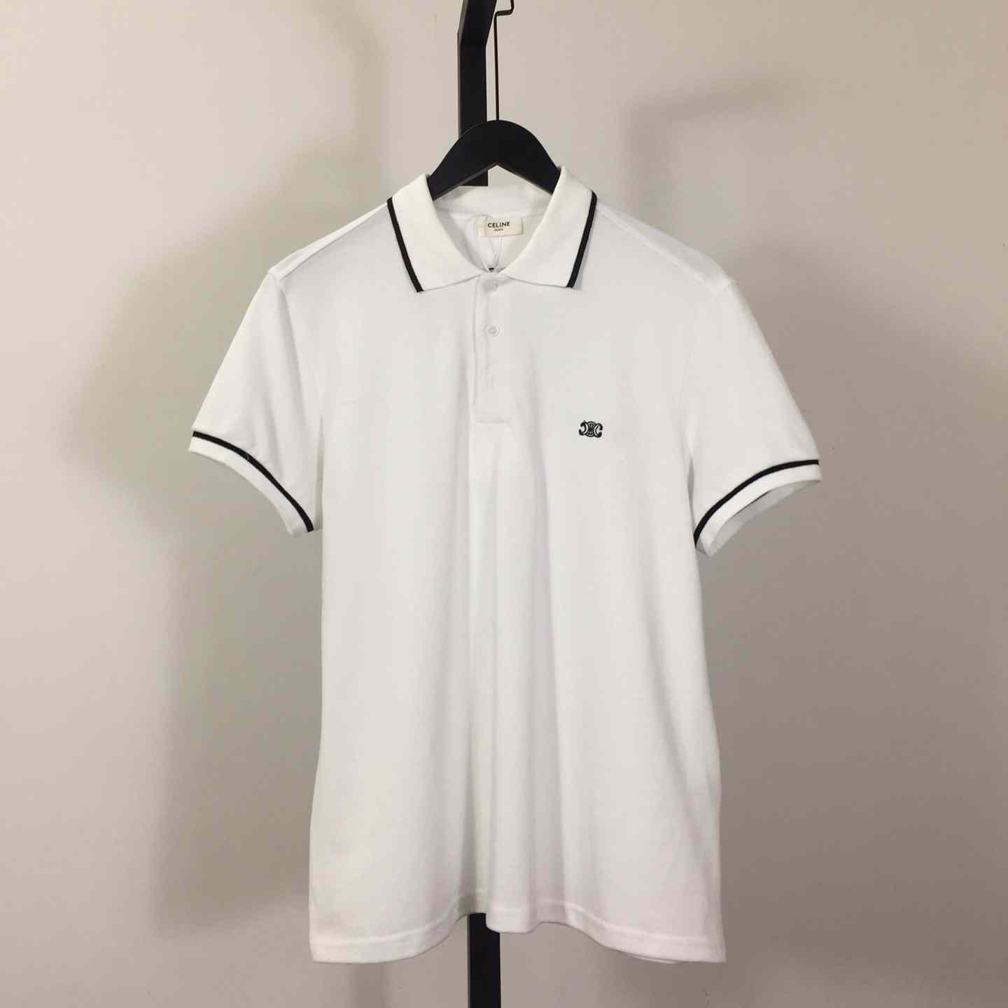 Celine Classic Polo Shirt In Cotton Pique - DesignerGu