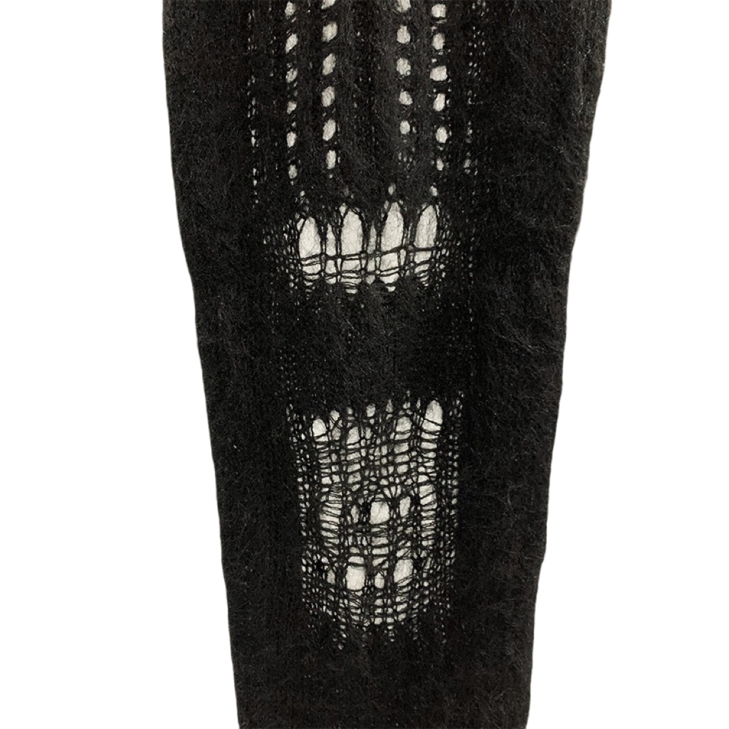 Rick Owens Ziggy Ripped Knitted Skirt - DesignerGu