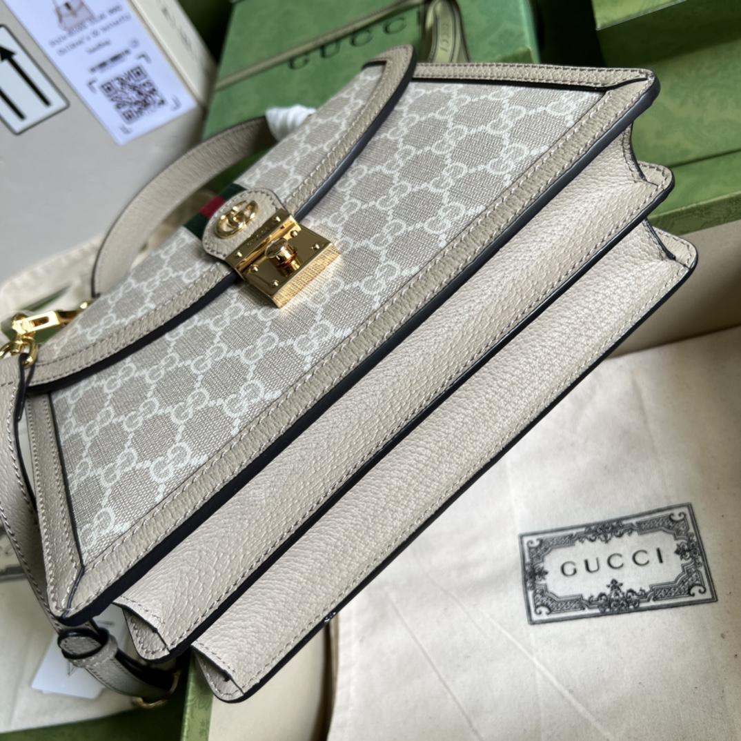 Gucci Ophidia GG Small Top Handle Bag(25-17.5-7cm) - DesignerGu