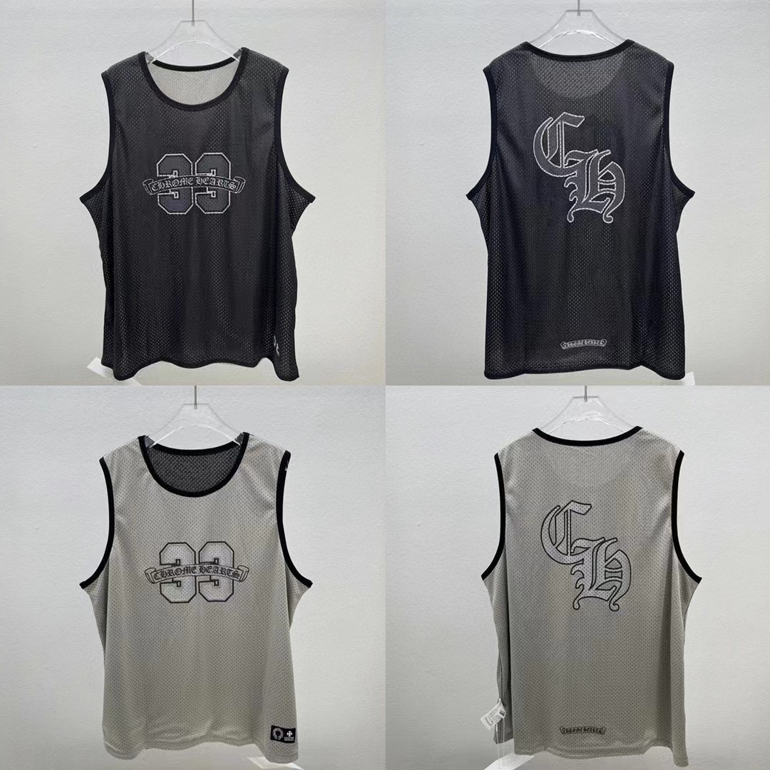 Chrome Hearts Mesh Reversible Sleeveless Jersey - DesignerGu