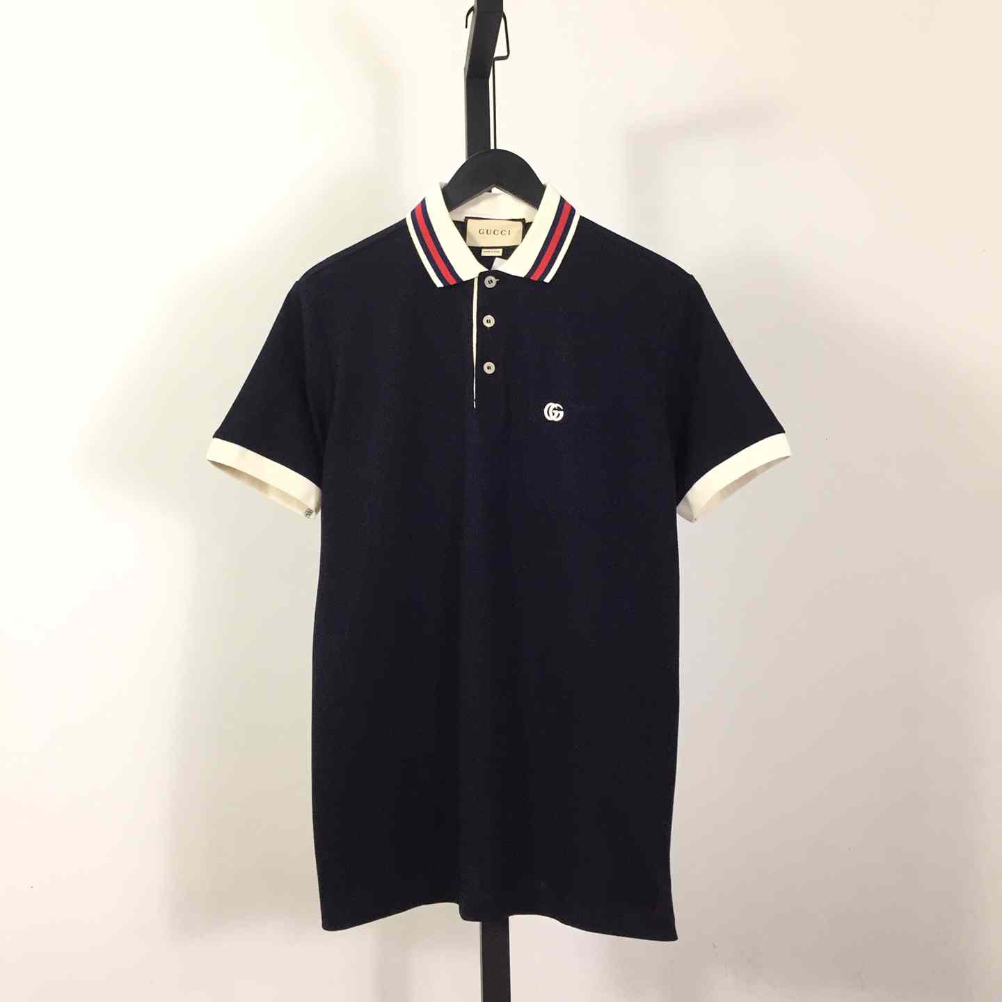 Gucci Cotton Piquet Polo With Double G - DesignerGu