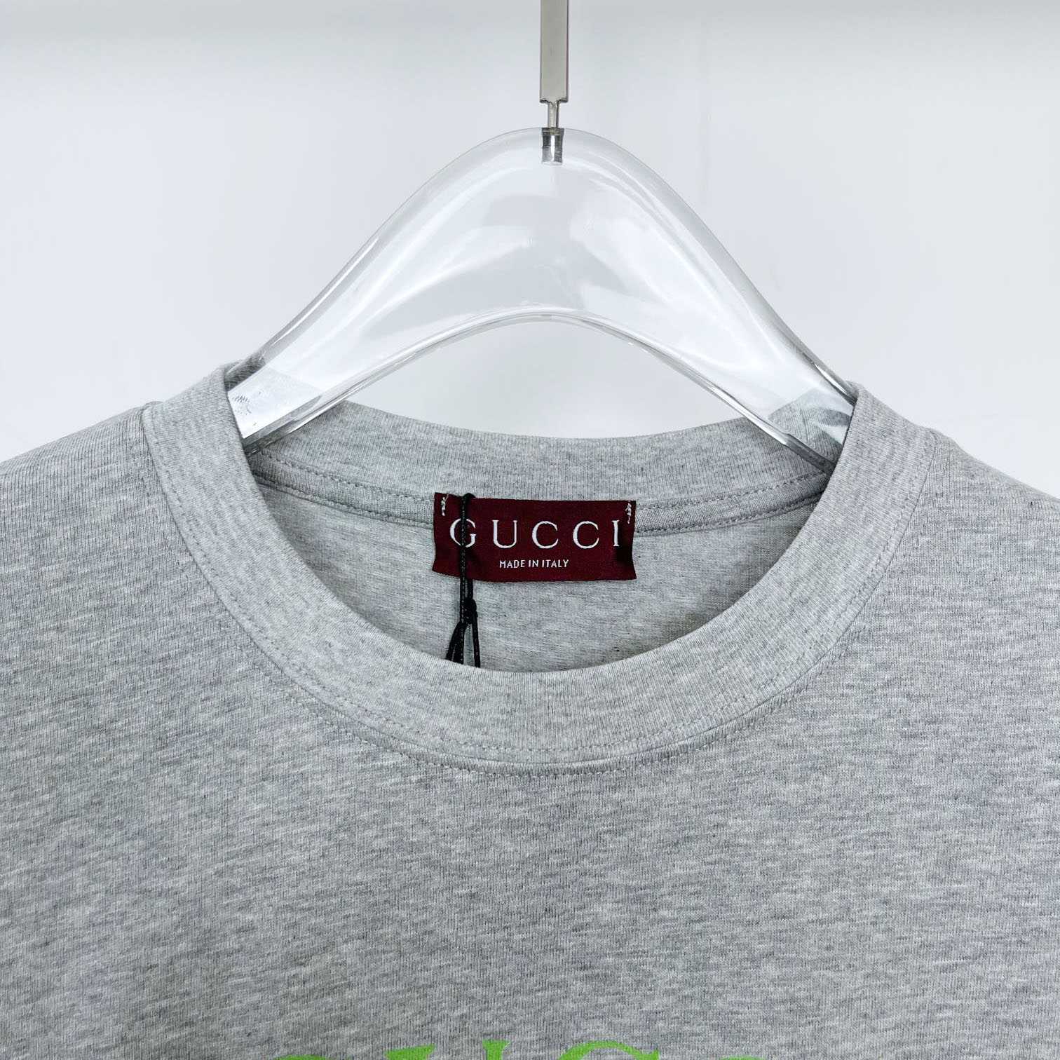 Gucci Cotton Jersey T-shirt With Gucci Print - DesignerGu