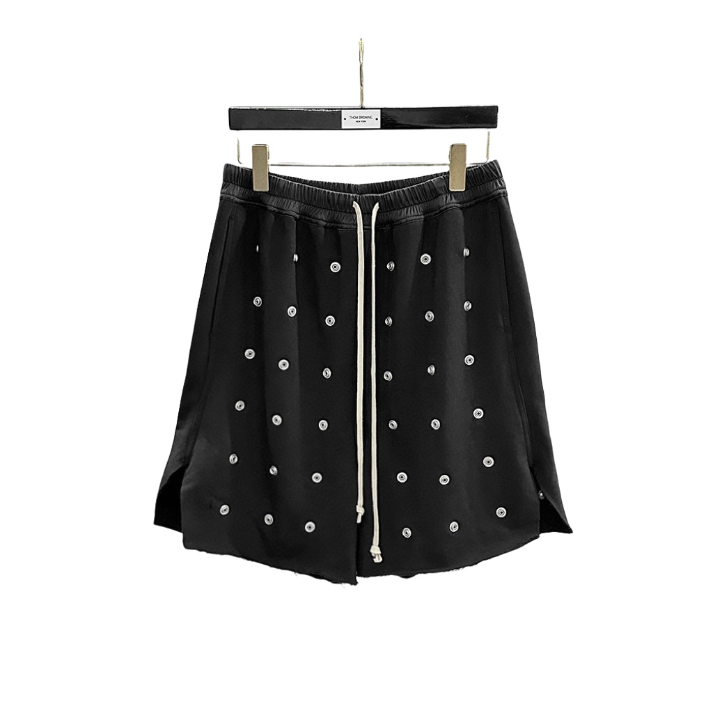 Rick Owens DRKSHDW Embellished Cotton Shorts - DesignerGu