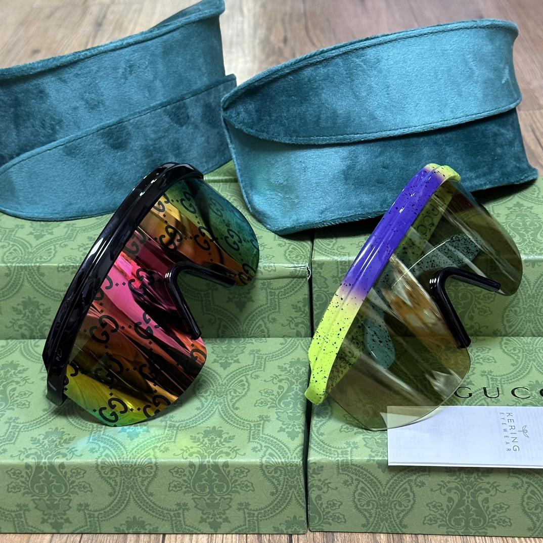 Gucci Mask-Shaped Sunglasses      - DesignerGu