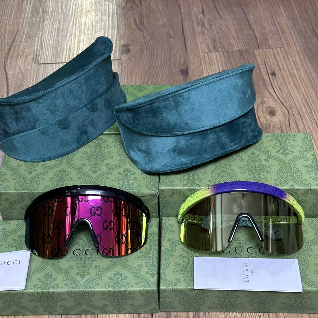 Gucci Mask-Shaped Sunglasses      - DesignerGu