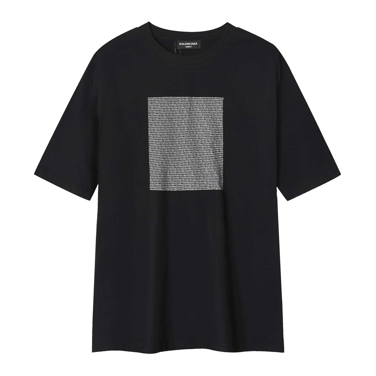Balenciaga T-Shirt Medium Fit In Black - DesignerGu