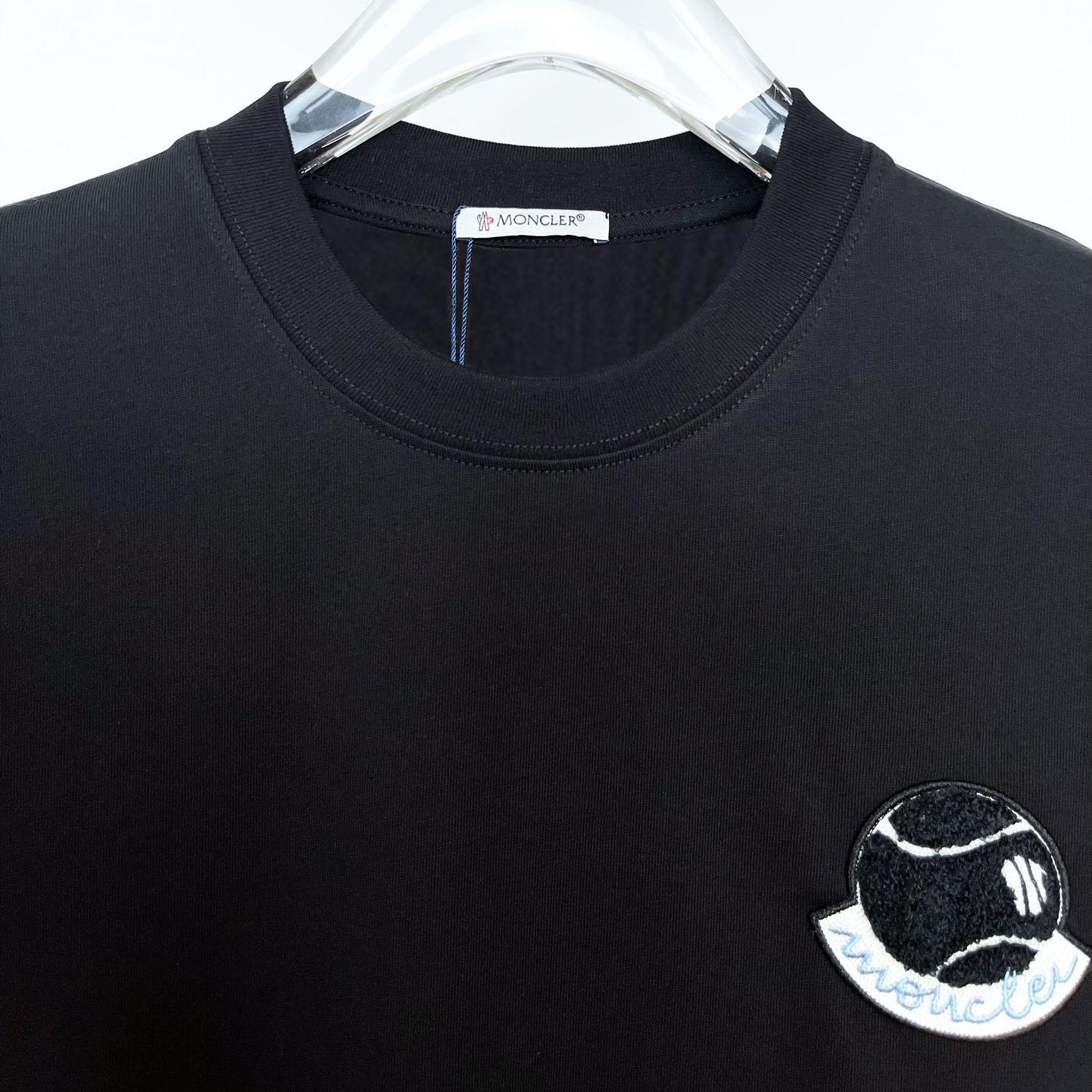 Moncler Tennis Logo Patch T-shirt - DesignerGu