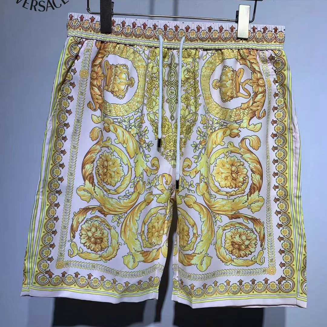 Versace Barocco Silk Shorts - DesignerGu