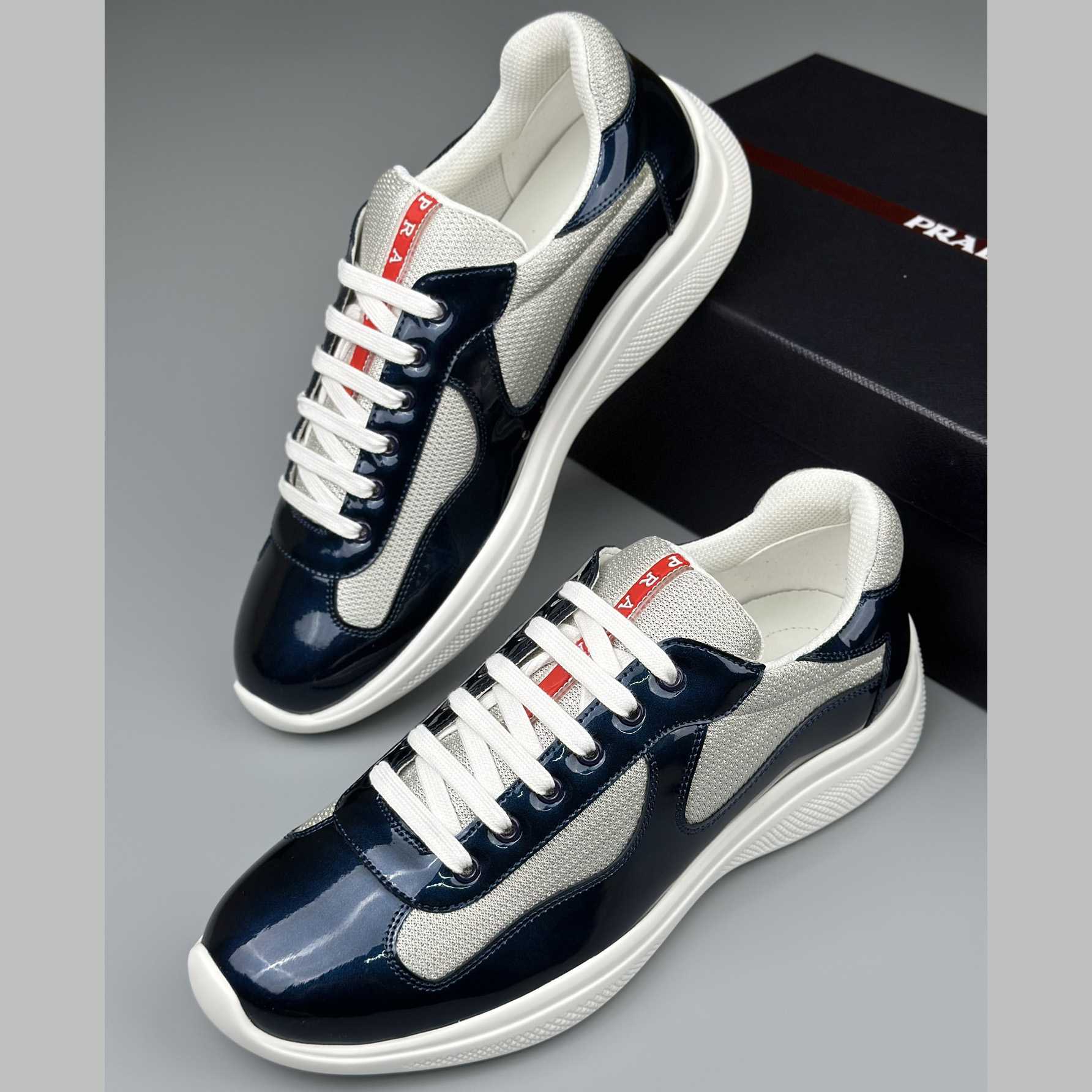 Prada America's Cup Biker Fabric Sneakers - DesignerGu