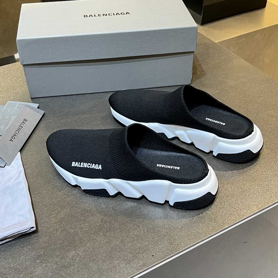 Balenciaga Speed Knitted Mule Sneakers - DesignerGu