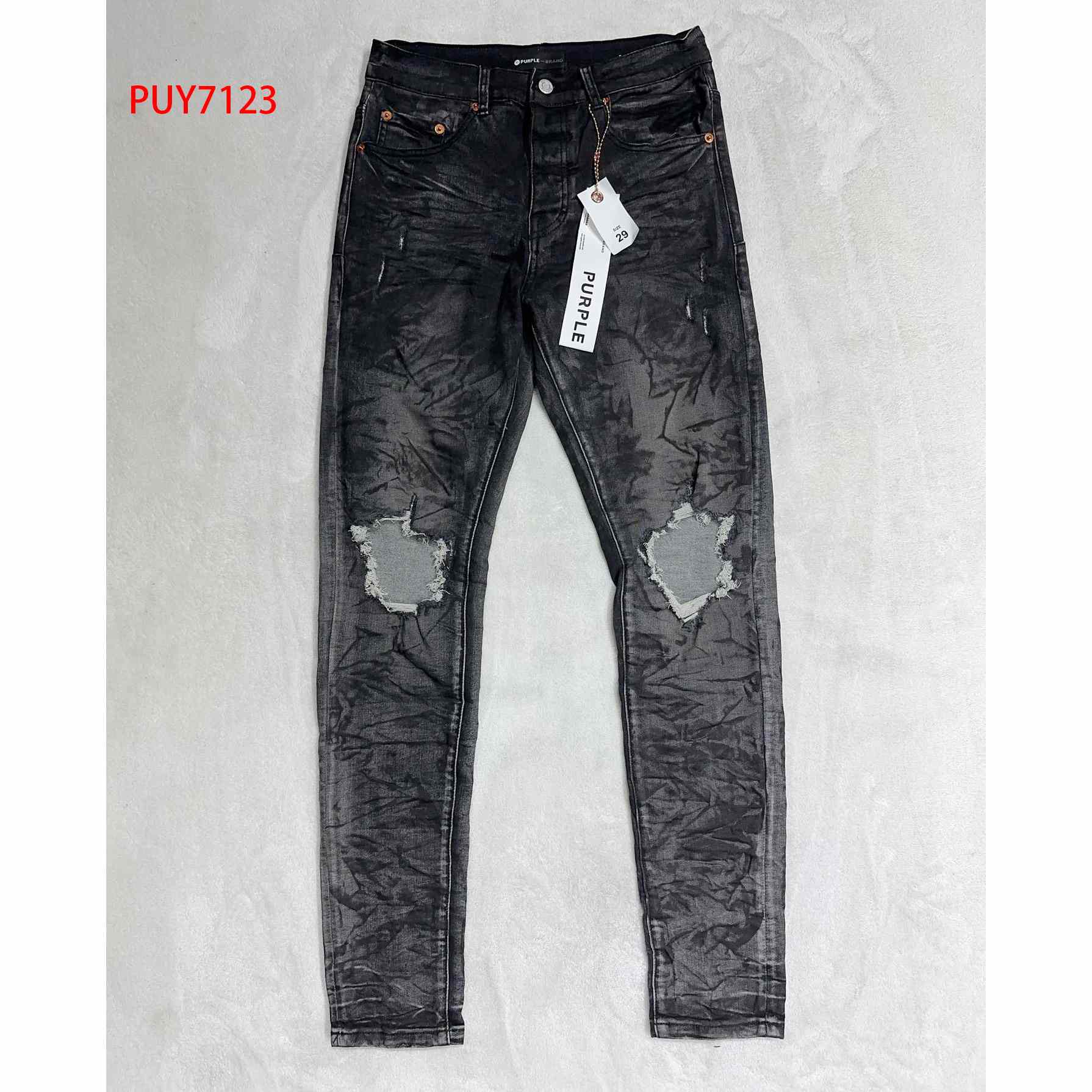 Purple-Brand Slim-fit Jeans      PUY7123 - DesignerGu