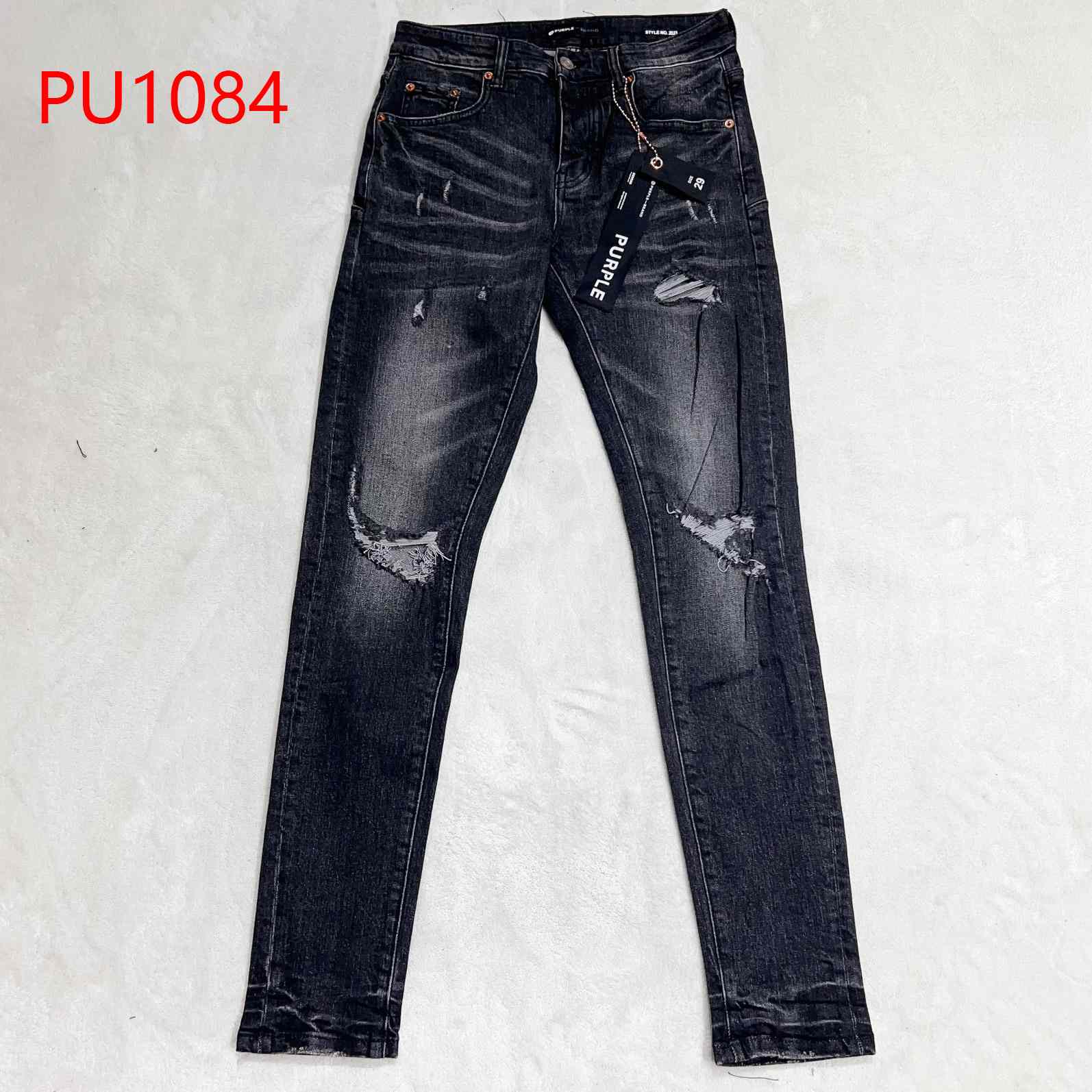 Purple-Brand Slim-fit Jeans   PU1084 - DesignerGu