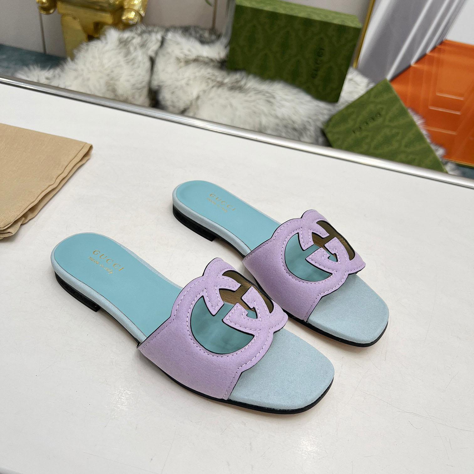 Gucci Women's Interlocking G Cut-out Sandal - DesignerGu