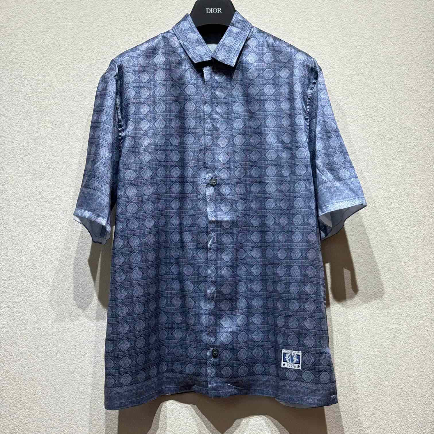 Dior Cannage Short-Sleeved Shirt - DesignerGu