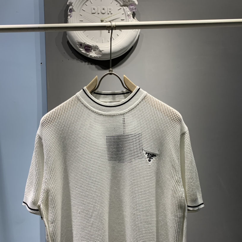 Prada Silk And Cotton Crew-neck Sweater - DesignerGu