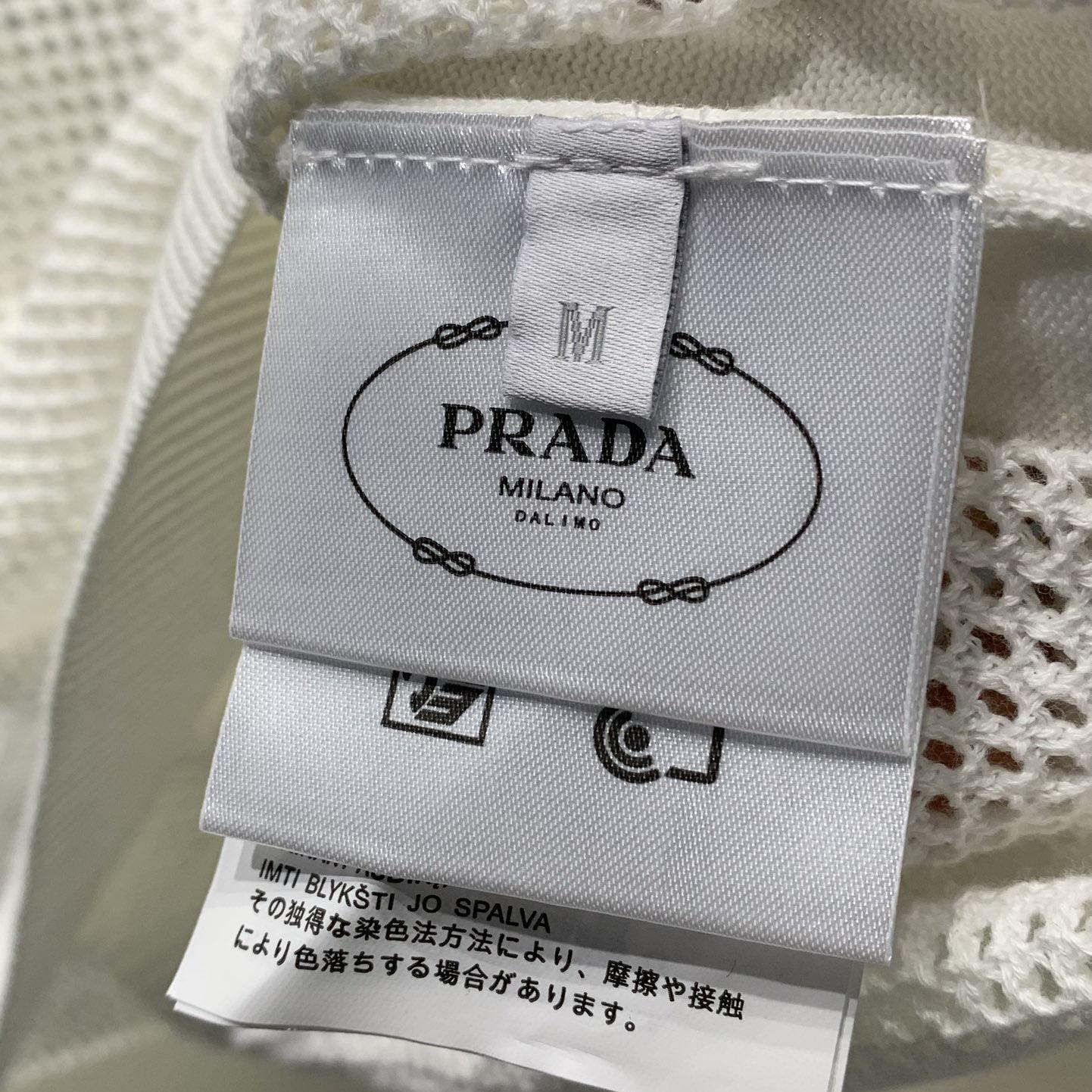 Prada Silk And Cotton Crew-neck Sweater - DesignerGu