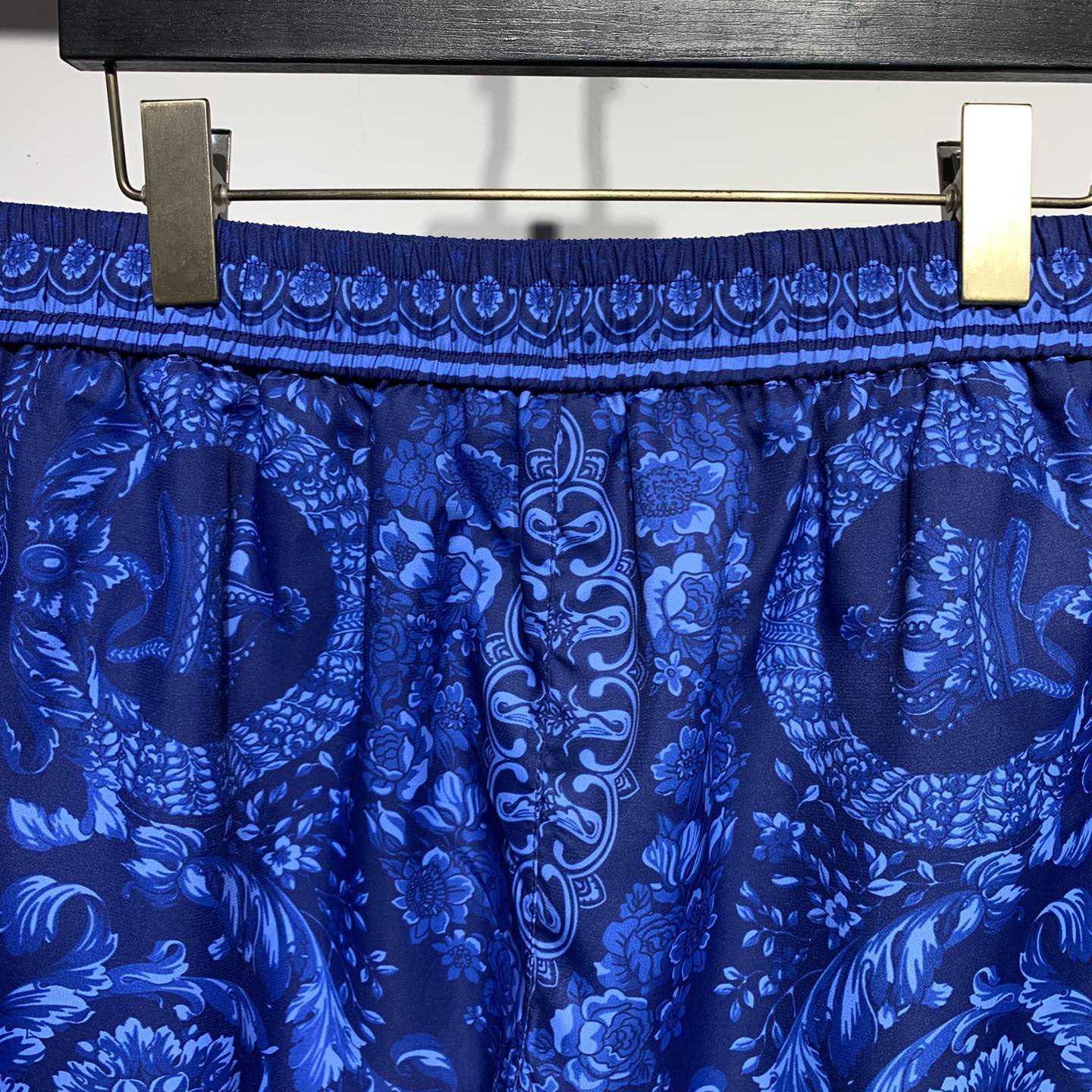 Versace Barocco Silk Shorts - DesignerGu