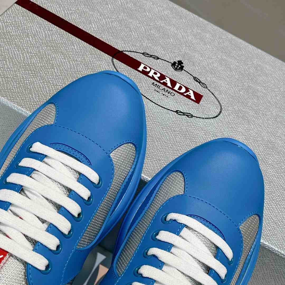 Prada America's Cup Soft Rubber And Bike Fabric Sneakers - DesignerGu