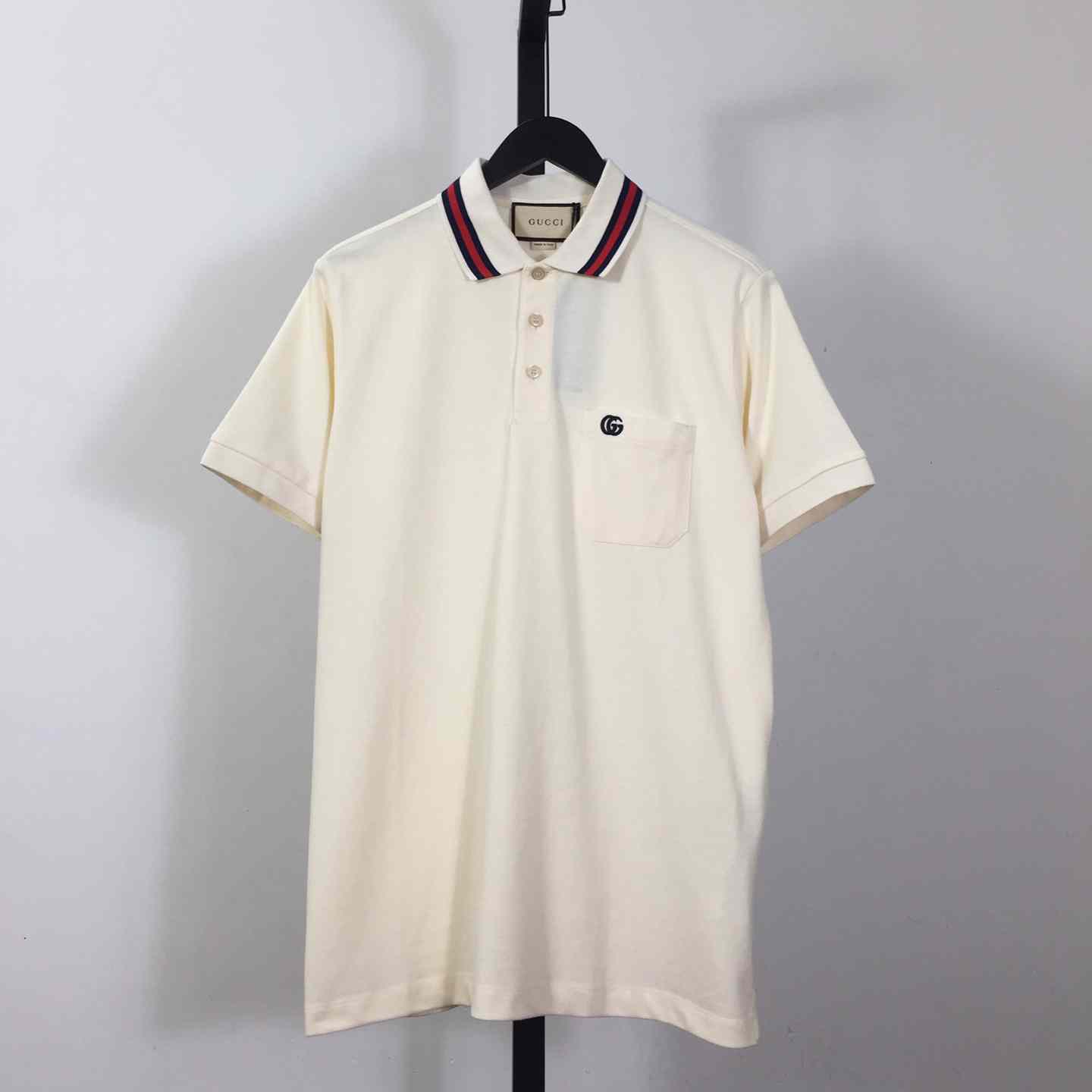 Gucci Cotton Piquet Polo With Double G - DesignerGu