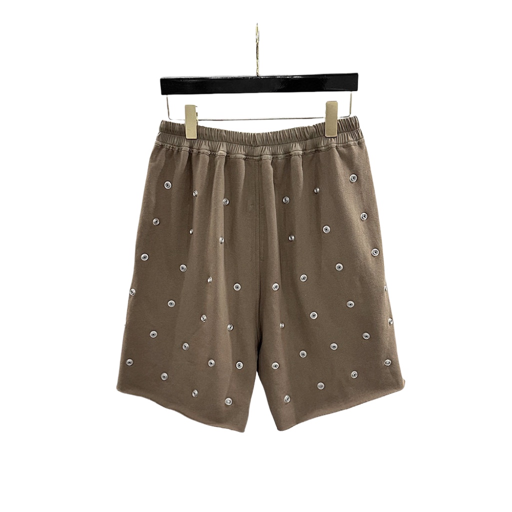 Rick Owens DRKSHDW Embellished Cotton Shorts - DesignerGu