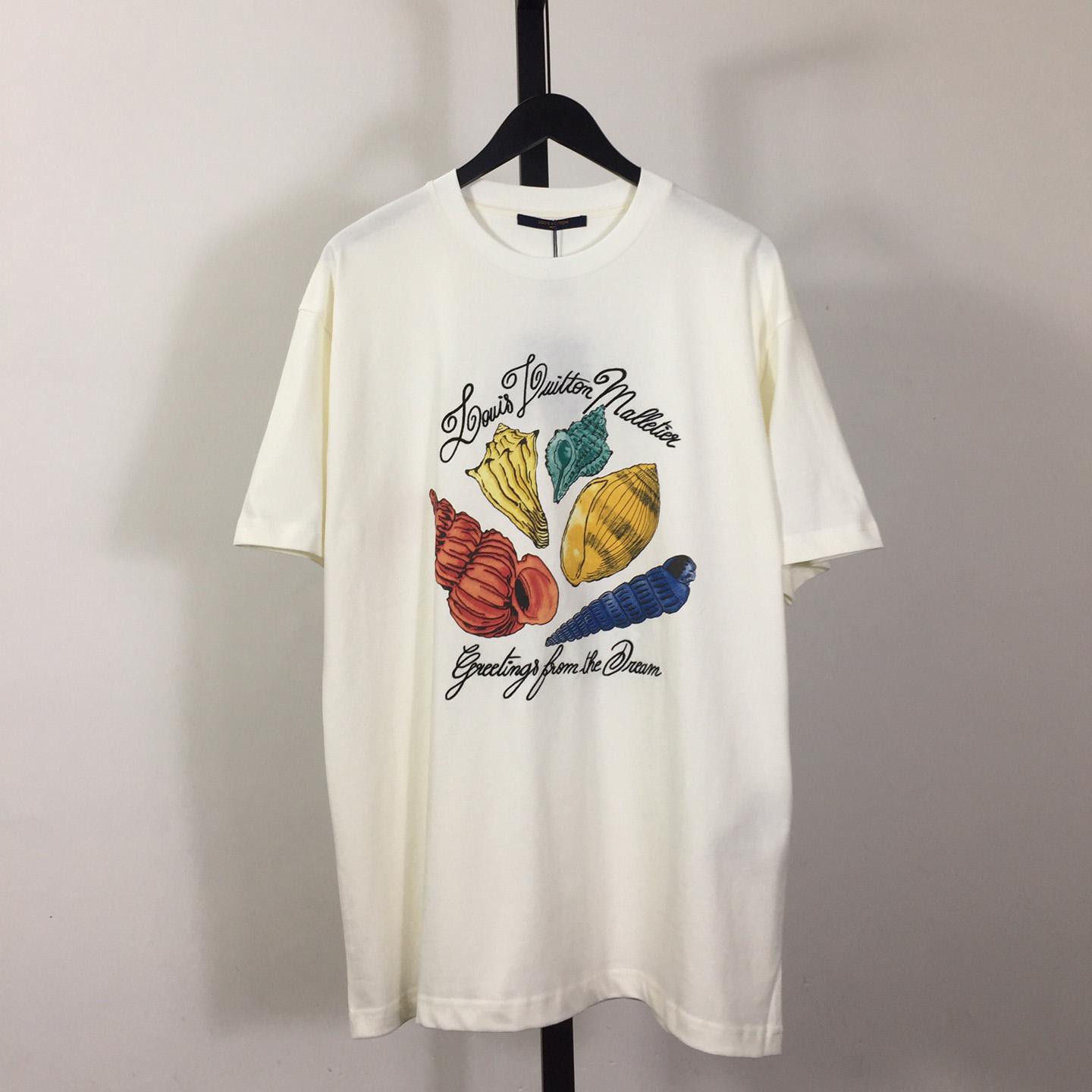 Louis Vuitton Printed Short-Sleeved Cotton T-shirt - DesignerGu