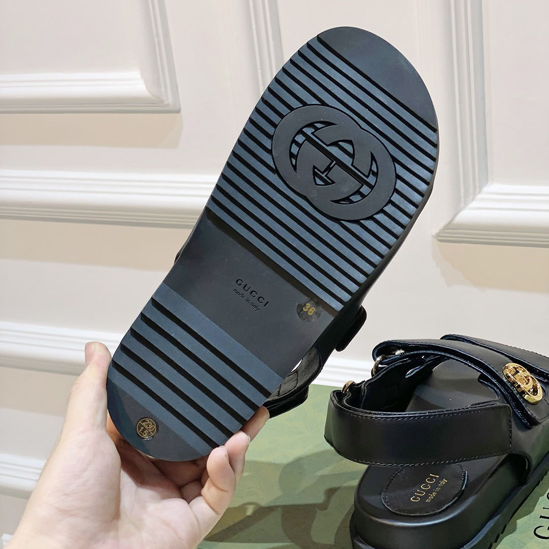 Gucci Women's Double G Sandal  - DesignerGu