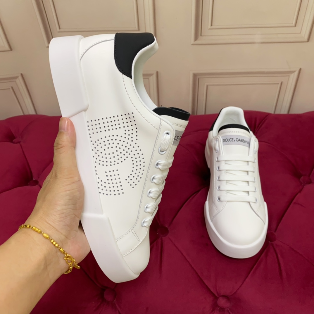 Dolce & Gabbana Calfskin Portofino sneakers   - DesignerGu