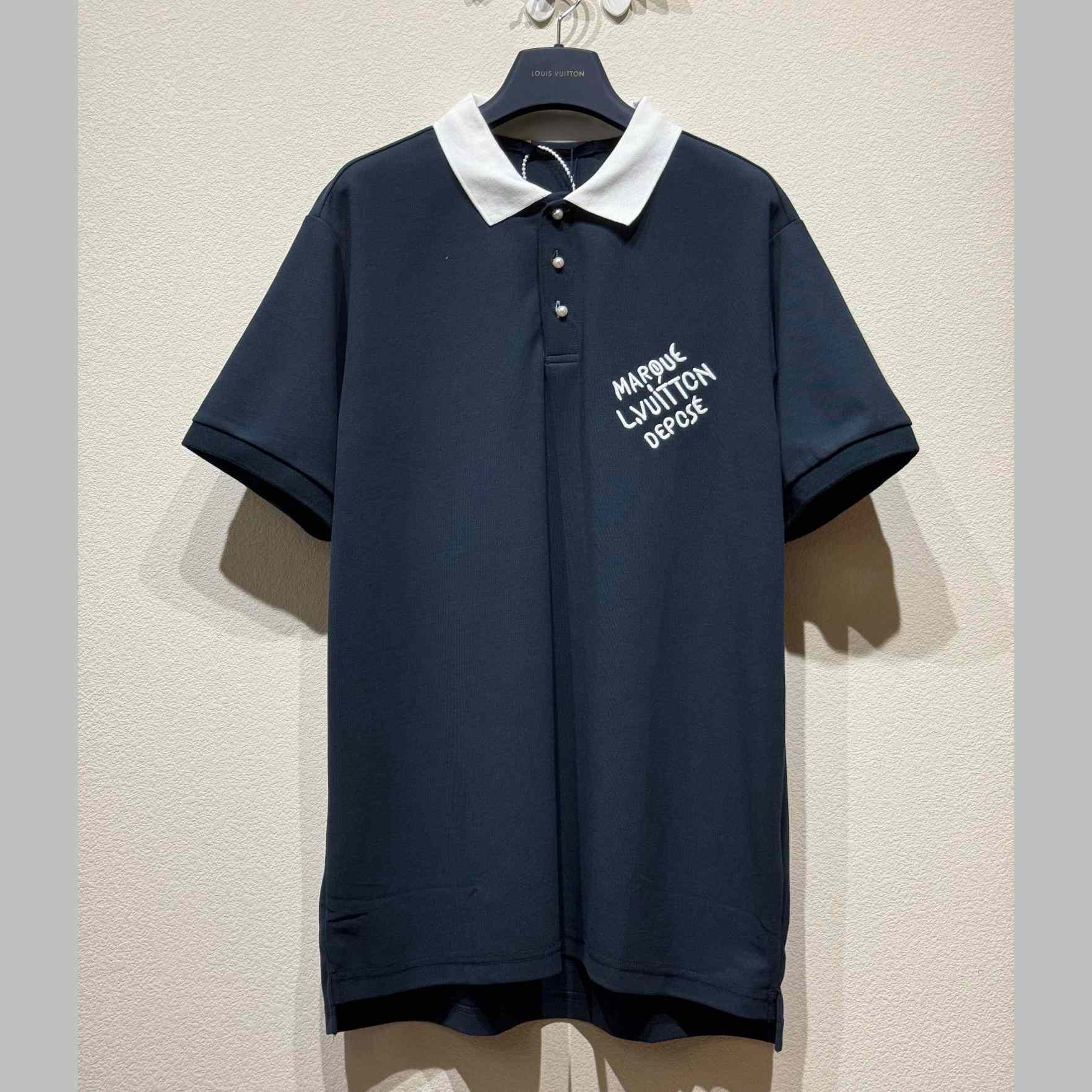 Louis Vuitton Short-Sleeved Cotton Polo   - DesignerGu